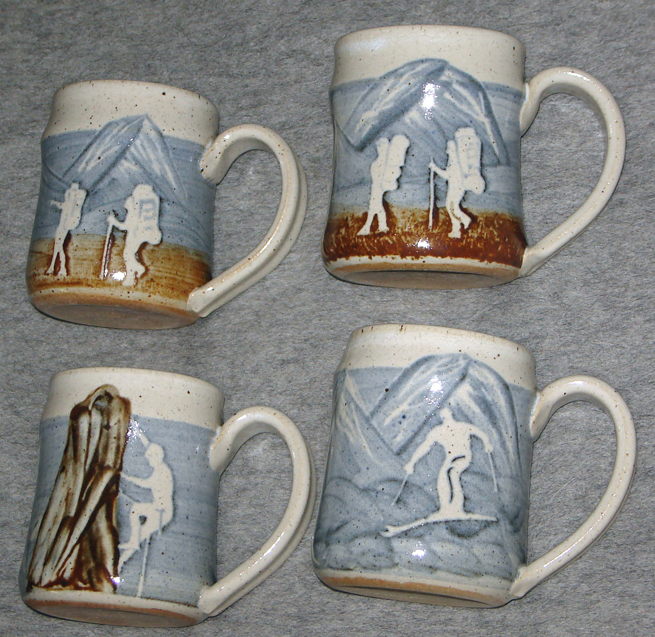 sampling of figured mugs,