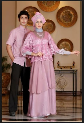 Koleksi Desain Baju Muslim Pesta Pernikahan Couple Terbaik 2016