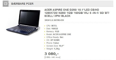 HD Acer Aspire One D250