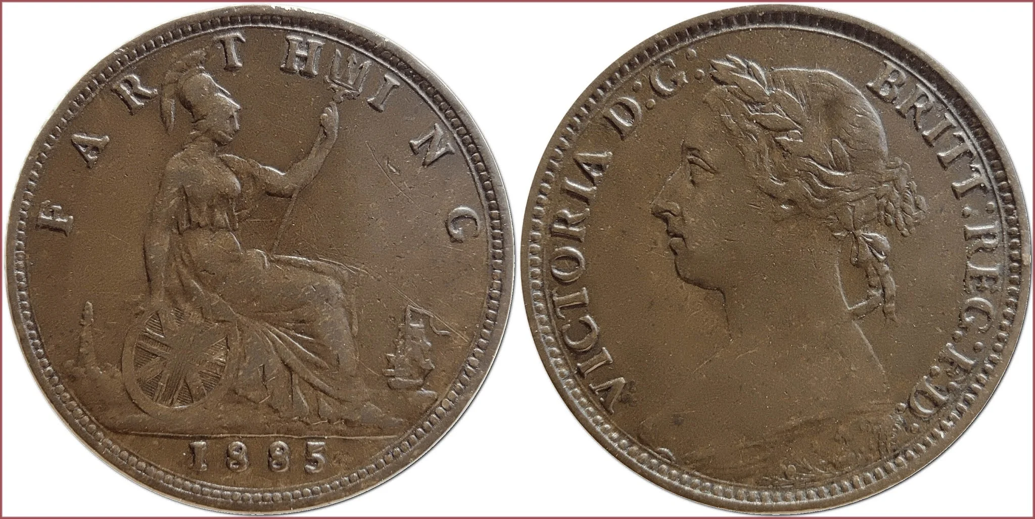 Farthing, 1885: United Kingdom