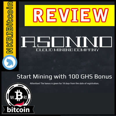 ASONNO Cloud Mining Bonus Gratis 100 GHs Profit 10 Persen #35