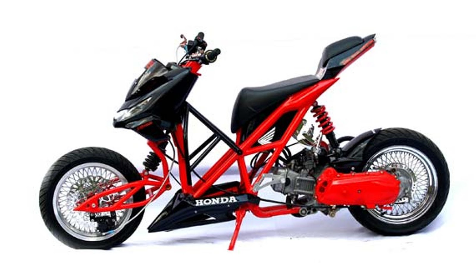 Gambar Modifikasi Motor Honda Beat Warna Hitam Terbaru Pecinta