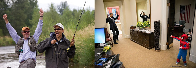 Barack Obama w scenach z życia prezydenta i ojca, na rybach i w biurze