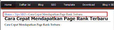 Cara Memasang Navigasi Breadcrumbs di Blog 