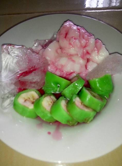 Resep Es Pisang Ijo (Ice Banana Green)