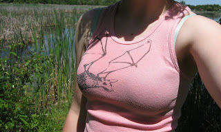 pink bat shirt wetlands marsh @Through the Wlderness