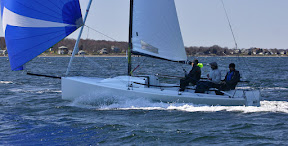 J/70 one-design sailboat- speedster sailing fast