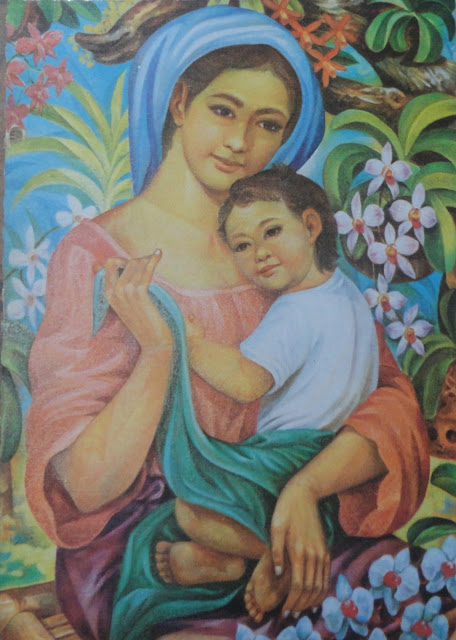 Philippine Madonna and Child postcard