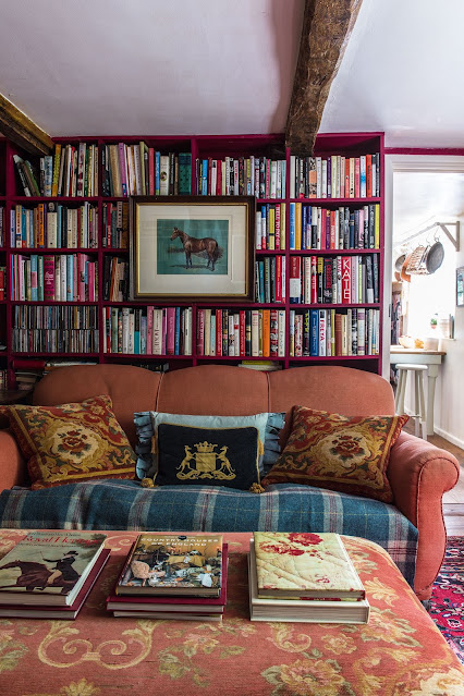 floor to ceiling bookshelves