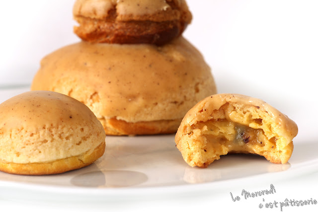 Petits choux au praliné 