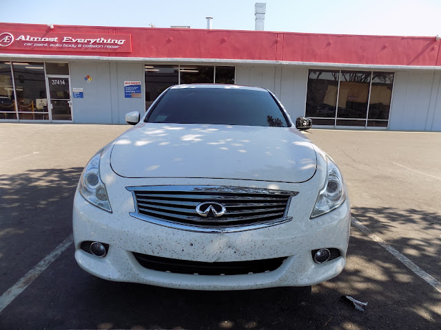 2011 Infiniti G37- Before work done at Almost Everything Autobody