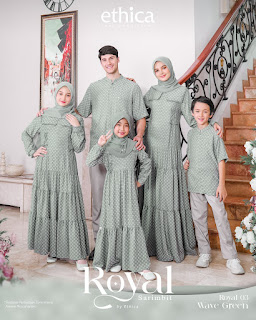 Koleksi Sarimbit Ethica 2024 Terbaru Royal 03 Wave Green