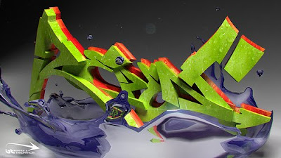 graffiti alphabet, graffiti letters, 3d graffiti