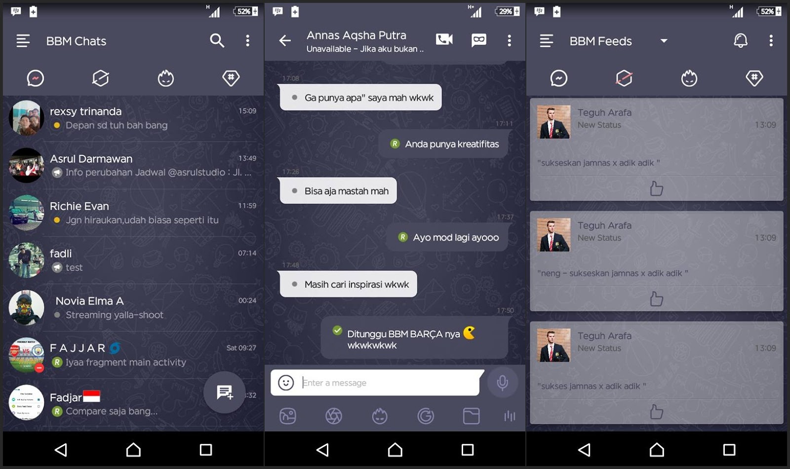 (UPDATE) Download Kumpulan BBM MOD Apk Android Keren 