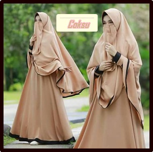 GAMIS SYARI WARNA COKLAT SUSU 