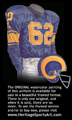 Los Angeles Rams 1957 uniform - St. Louis Rams 1957 uniform