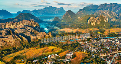 Vangvieng from above