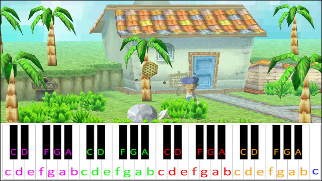 Aboda Village (The Legend of Zelda: Spirit Tracks) Piano / Keyboard Easy Letter Notes for Beginners