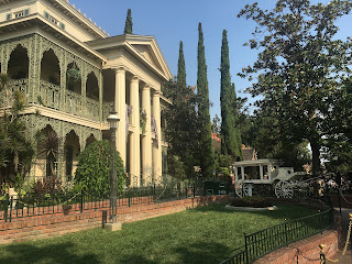 The Haunted Mansion Outdoor Queue Line Disneyland