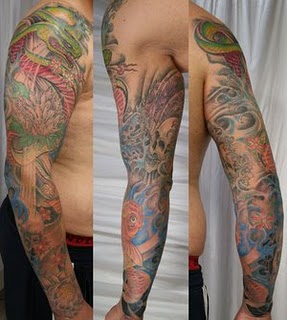  half sleeve japanese tattoos 