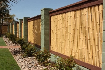 Contoh Desain  Pagar  Taman Dari  Bambu 