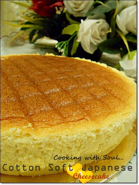 Cooking with soul: COTTON SOFT JAPANESE CHEESECAKE