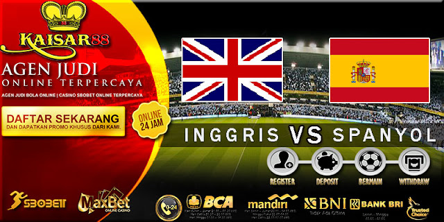 PREDIKSI TEBAK SKOR JITU INGGRIS VS SPANYOL 9 SEPTEMBER 2018