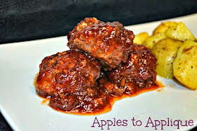 http://www.applestoapplique.com/2012/04/barbecue-meatballs.html