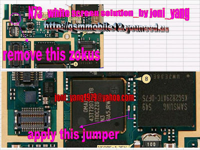 Nokia N73 White Screen Solution 2