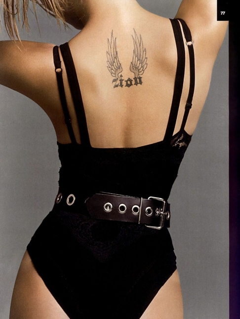 Celebrity Female Tattoos Sexy Lady Gaga Tattoo