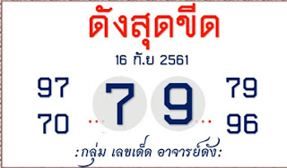 Thailand Lottery VIP Lucky Tips For 01-10-2018