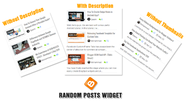 Random Posts Widget For Blogger