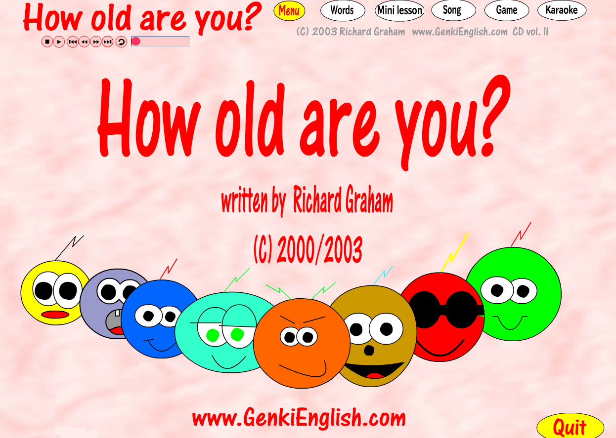 Genki 2 - How old are You?