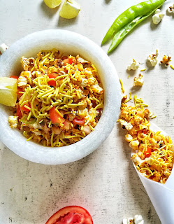 bhel popcorn bhel how to make popcorn bhel
