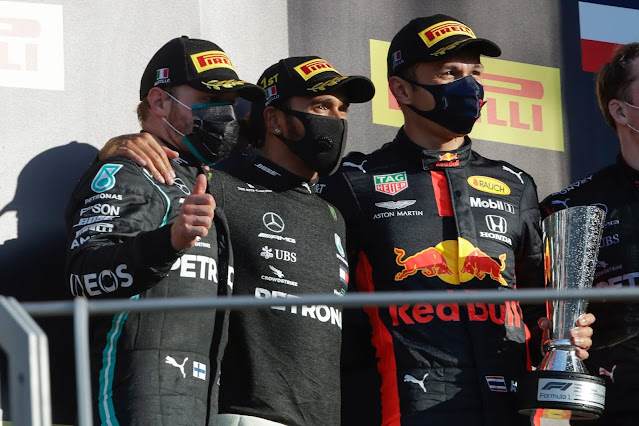 Lewis Hamilton, V. Bottas, Max Verstappen
