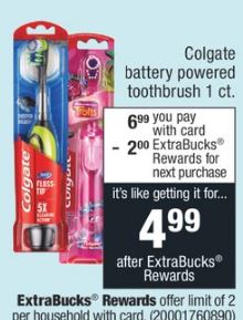 Colgate Battery Powered Toothbrush 