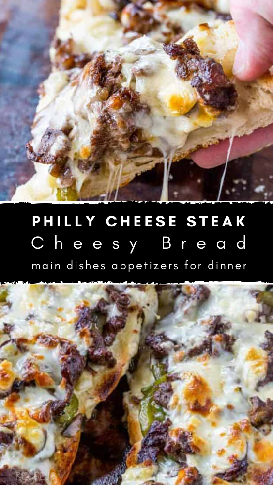 Philly Cheese Steak Cheesy Bread