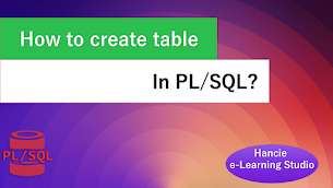 How to create the table in PL/SQL? - Responsive Blogger Template