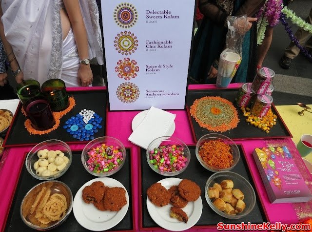 Deepavali, Pavilion KL, festival of light, kolam, making kolam, indian culture, muruku, indian delicacies