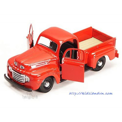  Welly 1:24 1948 Ford F1 Pickup Truck màu đỏ