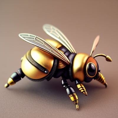 Steampunk Bee Statue Miniature 3D amazingwallpapersa blogspot com (20)