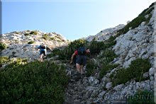 Pequeña trepada antes de la cima