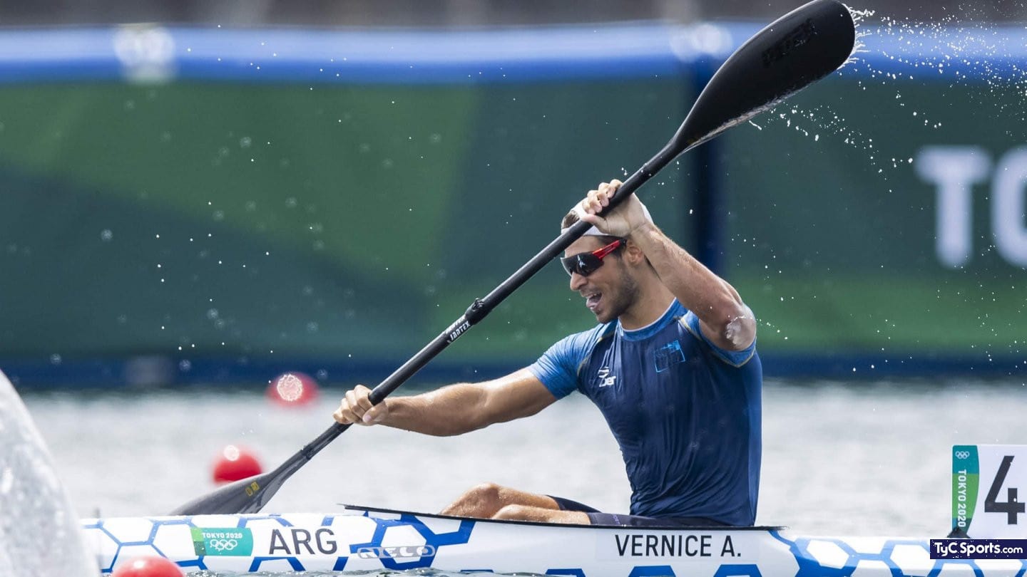 Agustín Vernice a la final de kayak individual 1000 metros 