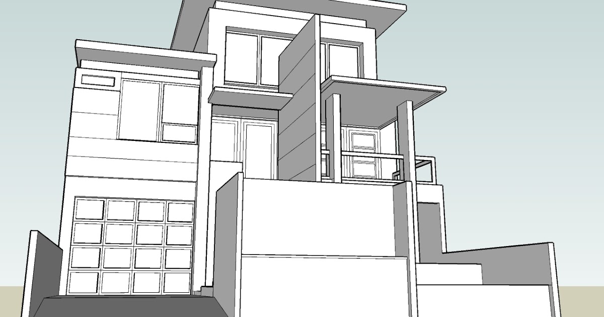 DESAIN ERGONOMI: maket desain rumah minimalis 3 lantai