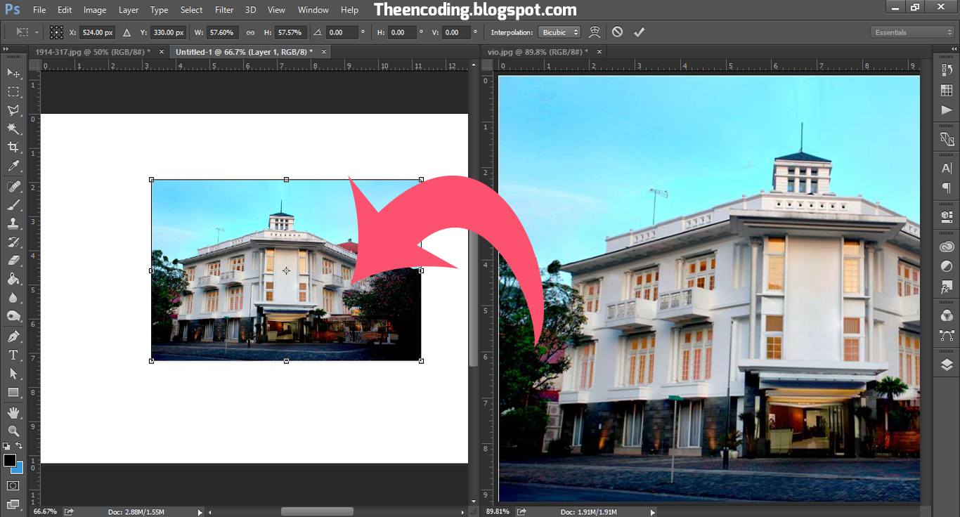 Tutorial Penggunaan Move Tool Pada Photoshop