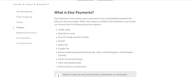 esty payment method