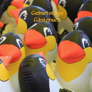Geburtstags Gästebuch - Pinguine: Damit kein Gast je vergessen wird! (für 70 Gäste)