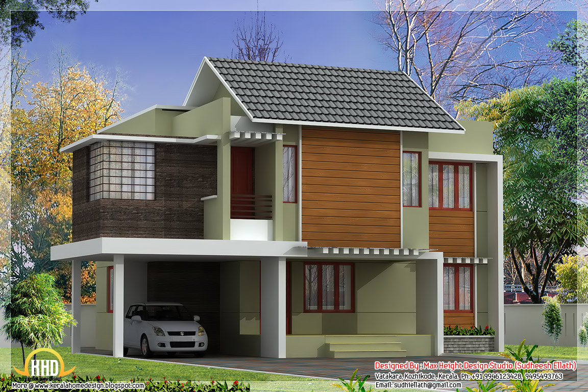 3 Awesome Indian  home elevations Kerala home design  and 