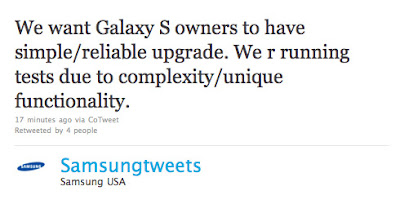 Thumb: Samsung Preparing Android 2.2 Froyo Update