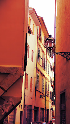 On tiny streets of Florence